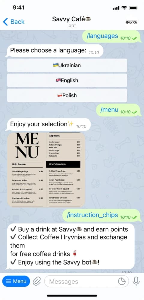 Personalized bot customization in Savvy loyalty program